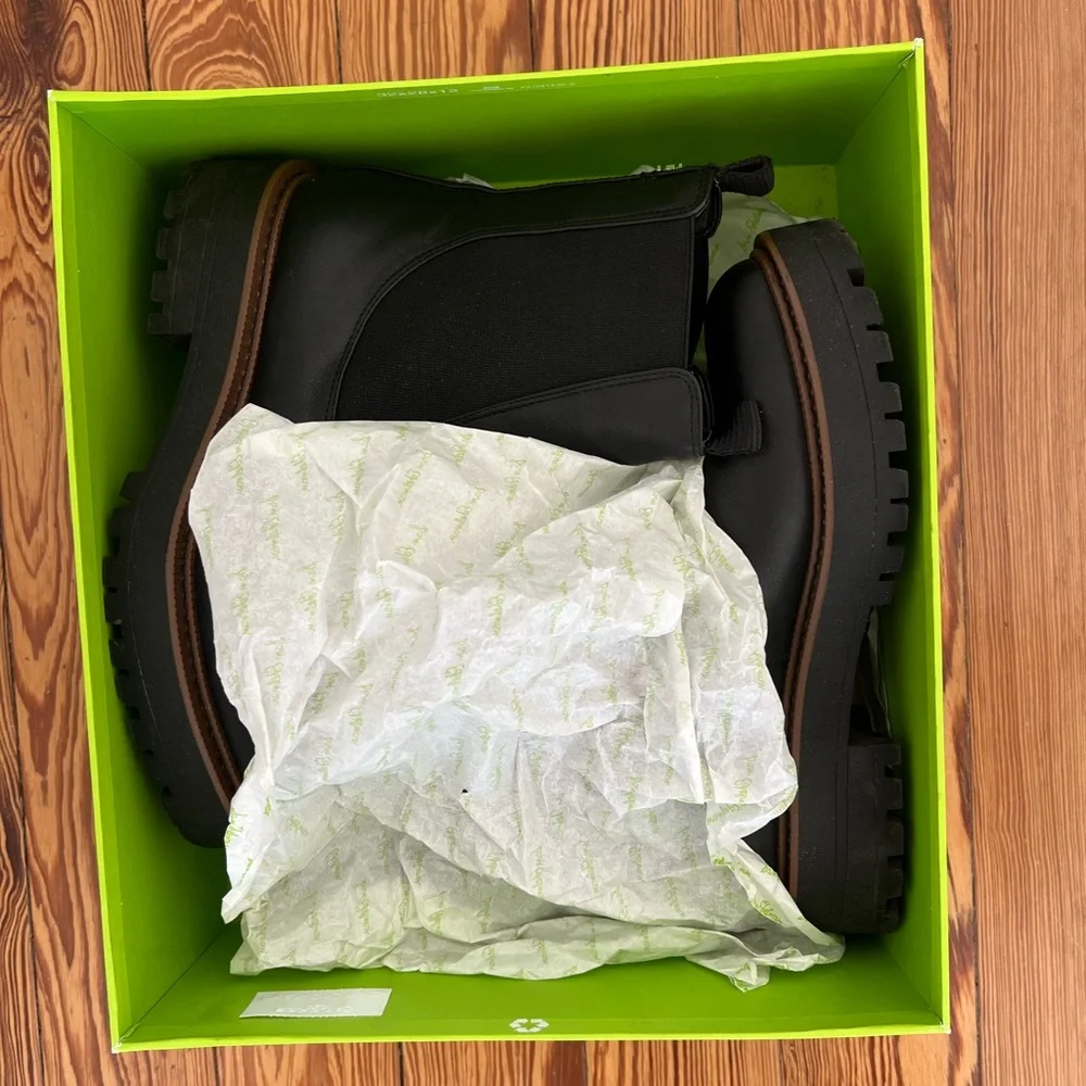 Sam Edelman Laguna Black Leather Weatherproof Chelsea Boot 7.5 - Picture 4 of 13